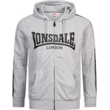 LONSDALE Sweatvest 'BIGTON'  grijs / zwart