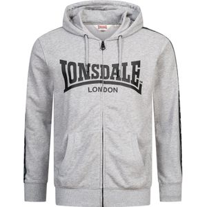 LONSDALE Sweatvest 'BIGTON'  grijs / zwart