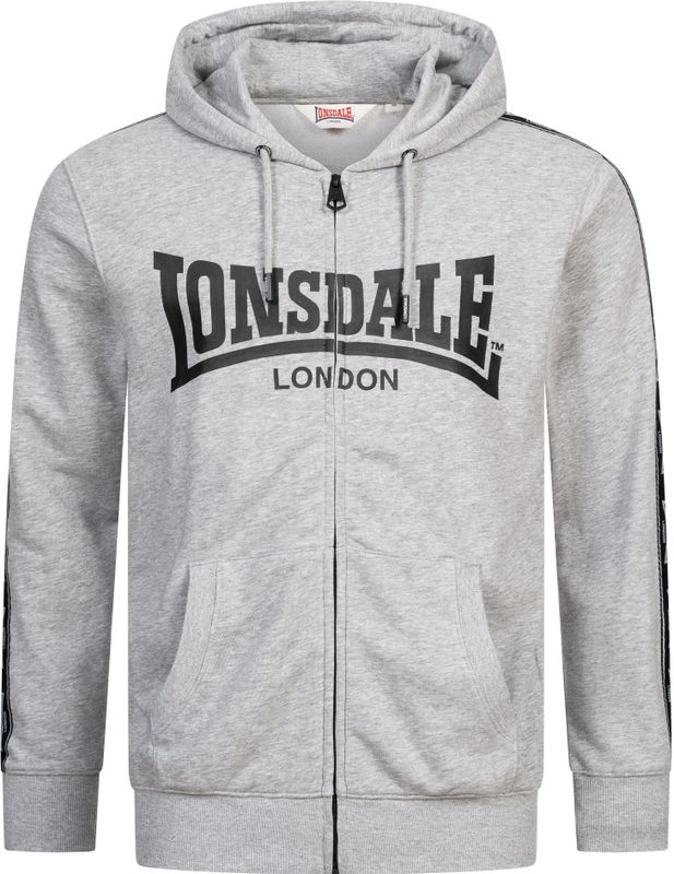 LONSDALE Sweatvest 'BIGTON'  grijs / zwart