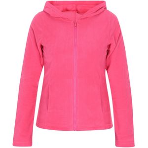 Dames teddyfleece jas effen fleece mantel teddyvoering warme