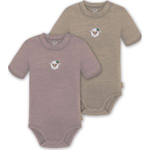 normani Rompertje/body 'Tihoi'  chamois / donkergroen / oudroze / wit