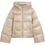 Regular fit donsjack met capuchon