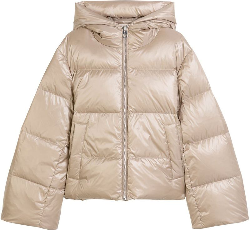 Regular fit donsjack met capuchon