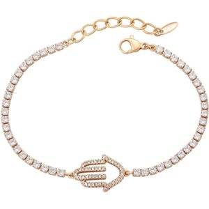 faina Armband  rose-goud / transparant