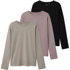 TWO SOON Shirt  greige / oudroze / zwart