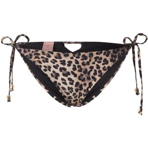 Hunkemöller Bikinibroek 'Animalia'  cappuccino / donkerbruin / zwart