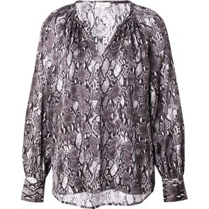 s.Oliver Blouse  grijs / donkergrijs / wit