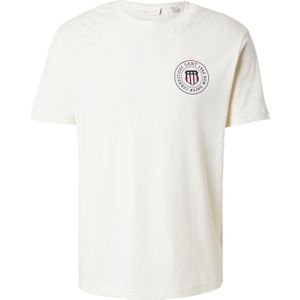 GANT Shirt  lichtbeige / marine / rood