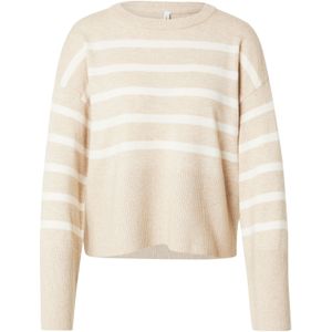ONLY Trui  beige gemêleerd / offwhite