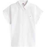 TOMMY HILFIGER - Blouse - Wit - Klassieke Blouse - Losse Pasvorm