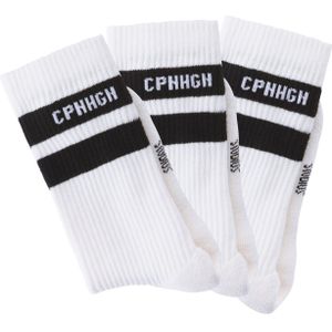 Sportsokken - Wit - 3 Paar - Knelvrij - Versterkte Hiel