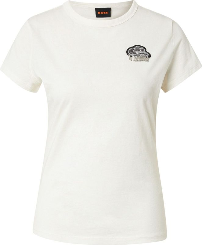 BOSS - C_Endora_1 - T-shirt - Zwart/Wit