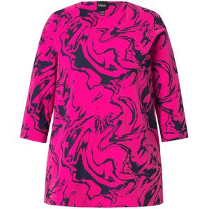 Ulla Popken Shirt  pink / zwart