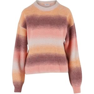 Noisy may Trui 'NMTheia'  lichtbeige / braam / lichtoranje / oudroze