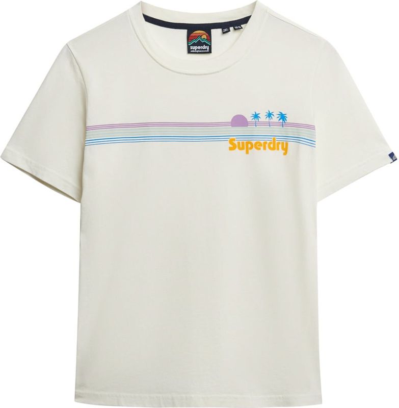 Superdry - Rainbow Stripe - T-shirt - Korte Mouwen