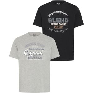 BLEND Shirt ' BHBenop 2 Pack '  grijs