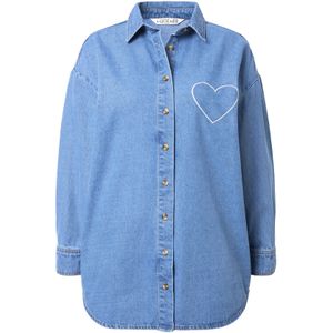 Studio Untold Blouse  blauw denim