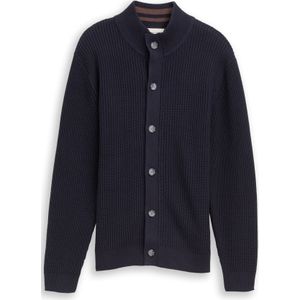 TOM TAILOR Gebreid vest  donkerblauw