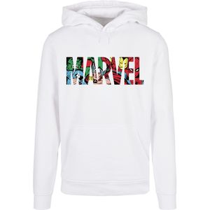 F4NT4STIC Sweatshirt 'Marvel Avengers Logo Character'  gemengde kleuren / wit