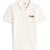 TOMMY HILFIGER - Shirt - Wijnrood/Wit - Poloshirt