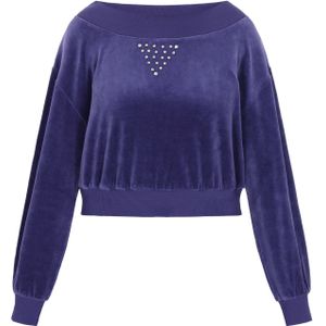 faina Sweatshirt 'Fashion Look'  navy / zilver