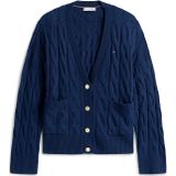 TOMMY HILFIGER Gebreid vest  navy
