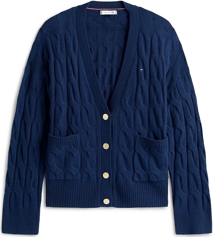 TOMMY HILFIGER Gebreid vest  navy