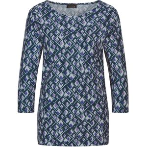 Goldner Shirt  indigo / petrol / lila