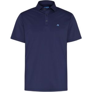 MEYER - Shirt 'Tiger' - Cyaan Blauw / Donkerblauw - Poloshirt