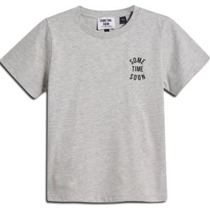 SOMETIME SOON Shirt 'Revolution'  grijs gemêleerd / zwart