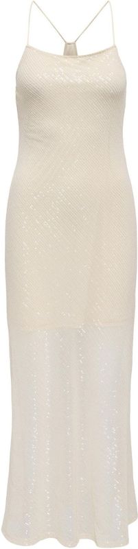 Onlhelena - Lange Jurk - Maxi Lengte - Mouwloos - V-Hals - Pailletten Detail