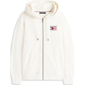 TOMMY HILFIGER Sweatvest 'AMERICANA'  navy / lichtgeel / rood