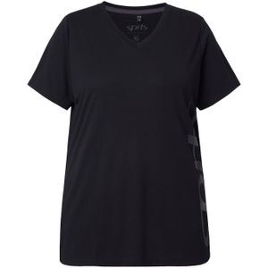 Ulla Popken Shirt  zwart / offwhite