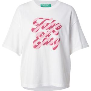 UNITED COLORS OF BENETTON Shirt  beige / pink / rosa / wit