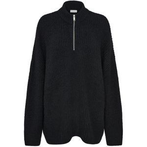 OTTO - LeGer by Lena Gercke - Gebreide Trui - Zwart - Loose Fit met Ronde Halslijn