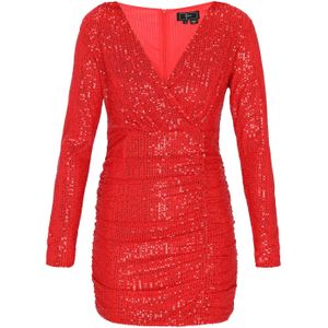 faina Cocktailjurk  rood