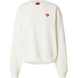 HUGO Sweatshirt 'Deroxina_7'  rood / wit