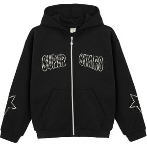 Cool Club Sweatvest  zwart / wit