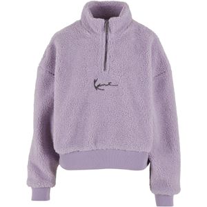 Karl Kani - Sweatshirt - Lavendel/Zwart - Losse Pasvorm - Ritssluiting