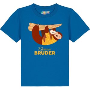 watabout.kids Shirt 'Faultier Kleiner Bruder'  royal blue/koningsblauw