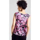 Top - Blousetop - Jersey - Bloemenprint - Mouwloos