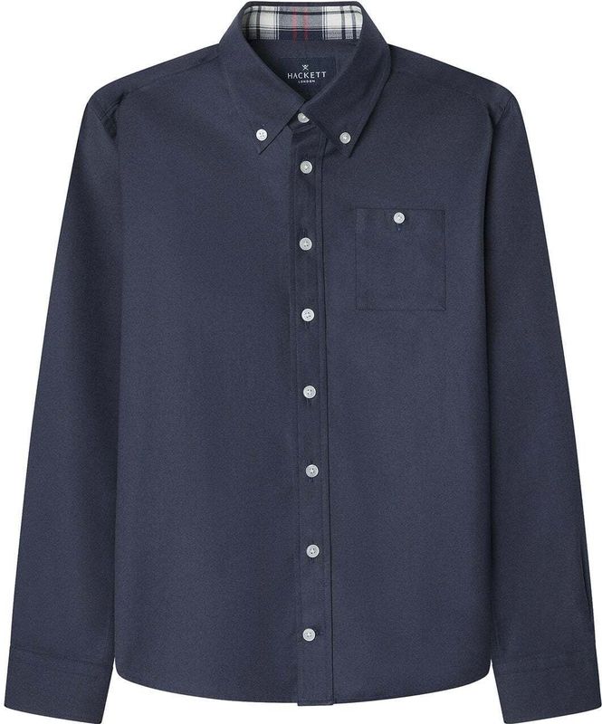 Hackett Londonvoor jongens. HK3000002 Multi marine overhemd (2años= 92cm), Casual, Feest, Katoen, Klassiek, Lange mouwen, Marineblauw, kinde