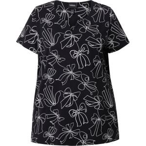 Ulla Popken Shirt  zwart / wit