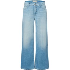 Cambio - Palazzo - Jeans - Blauw Denim - Wide Leg - Mid Waist
