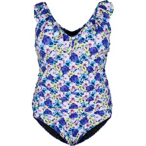 Swim by Zizzi Badpak 'Skitrin'  blauw / lichtblauw / geel / sering