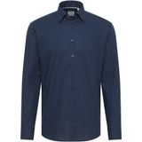 Eterna - MODERN FIT - Overhemd - Navy - Lange Mouwen - NON IRON