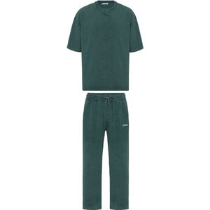 Dandalo Joggingpak  donkergroen / wit