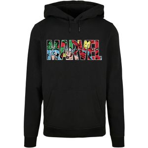 F4NT4STIC Sweatshirt 'Marvel Avengers Logo Character'  gemengde kleuren / zwart