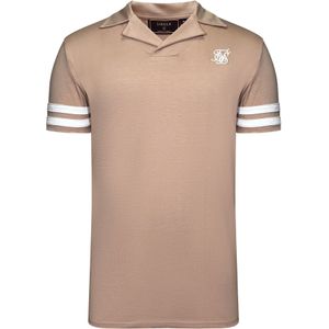 SikSilk Shirt 'Revere'  beige / wit