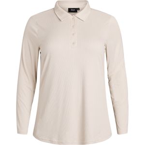 Zizzi Blouse 'MAJELICA'  beige